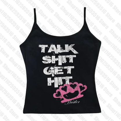 Crop Tops Y2k Vintage Top for Women 90s Vintage Clothes Women's Cropped Aesthetic Clothing Trashy Y2k 2000s Harajuku Emo Woman