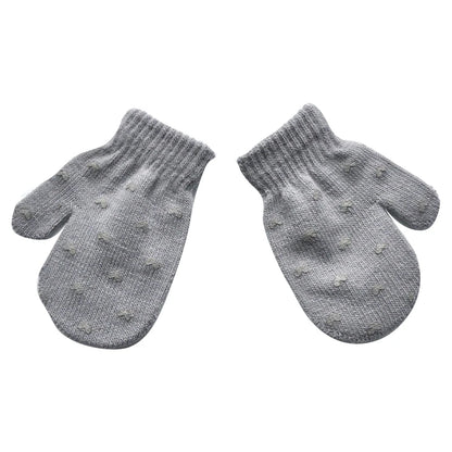 Knitted gloves mitten Baby Winter Gloves Infant baby mittens For Boy Girls Soft Warm Full Finger Gloves child mittens