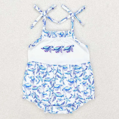 Boutique Infant Baby Girls Rompers Embroidery Camo Ducks Rompers Toddler Boys Rompers Sibling Girls Clothing Wholesale Jumpsuits