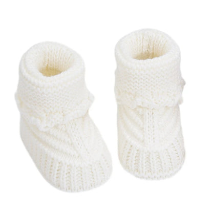 Baby Booties newborns  First Walkers Soft Knit Shoes Elegant Knit Baby Booties Comfortable Wearing for Infant Boy & Girls