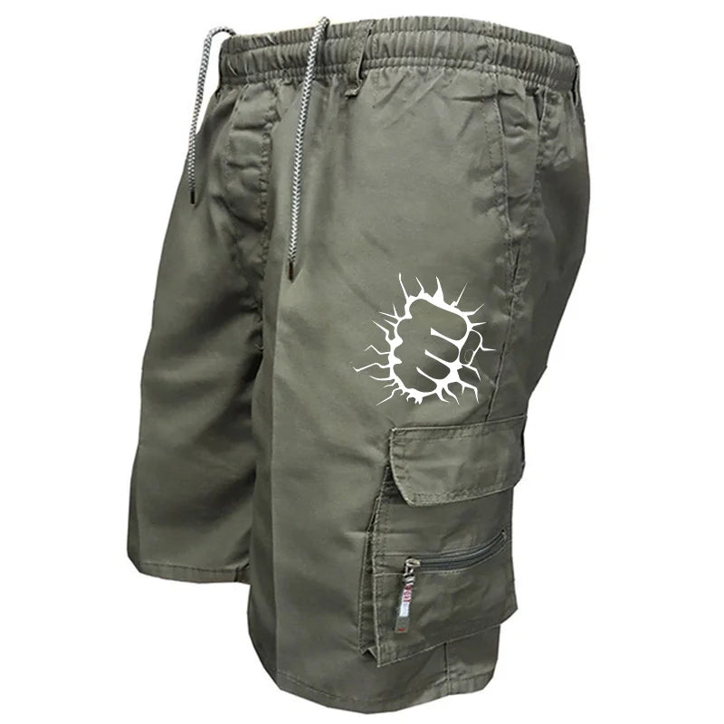Men's Cargo Shorts Casual Printed Jogging Shorts Loose Work Casual Shorts Cargo Shorts