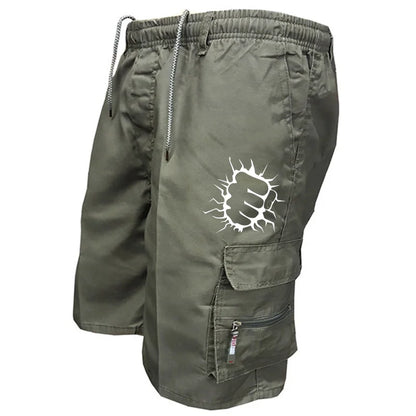 Men's Cargo Shorts Casual Printed Jogging Shorts Loose Work Casual Shorts Cargo Shorts