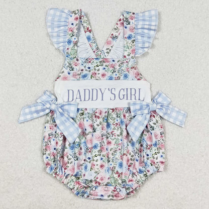 Hot Sale Infant Baby Girls Rompers Duck Flutter Sleeve Rompers Boutique Kids Clothes Sibling Onesie Toddler Girls Bubble Rompers