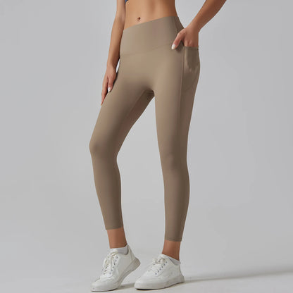 Women Leggings With Pockets Yoga Pants Gym Leggings Sport Women Fitness High Waist Female Legging Tummy Control Running Training