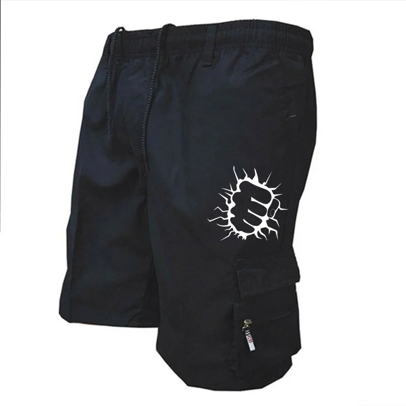 Men's Cargo Shorts Casual Printed Jogging Shorts Loose Work Casual Shorts Cargo Shorts