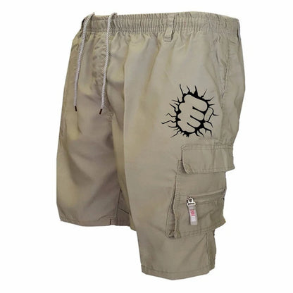 Men's Cargo Shorts Casual Printed Jogging Shorts Loose Work Casual Shorts Cargo Shorts