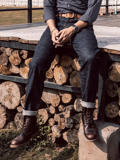 Red Tornado Customized Tapered Jeans 14oz Selvedge Denim Pants Sanforized