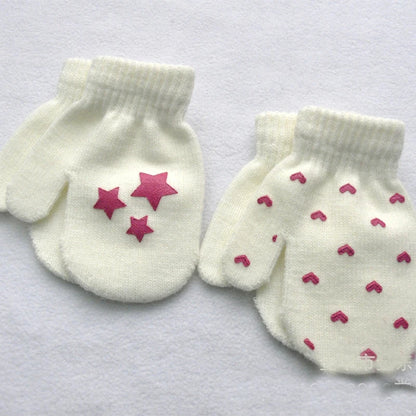 Knitted gloves mitten Baby Winter Gloves Infant baby mittens For Boy Girls Soft Warm Full Finger Gloves child mittens