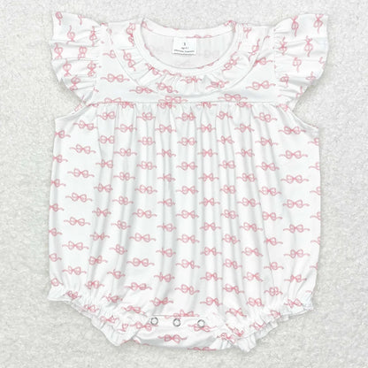 Hot Sale Infant Baby Girls Rompers Duck Flutter Sleeve Rompers Boutique Kids Clothes Sibling Onesie Toddler Girls Bubble Rompers