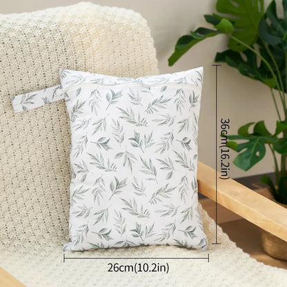 PUL Wetbag For Baby Diapers Nappies Reusable Waterproof Diaper Bag 28cmx36cm
