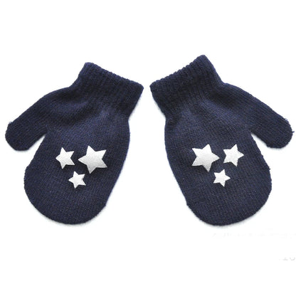 Knitted gloves mitten Baby Winter Gloves Infant baby mittens For Boy Girls Soft Warm Full Finger Gloves child mittens