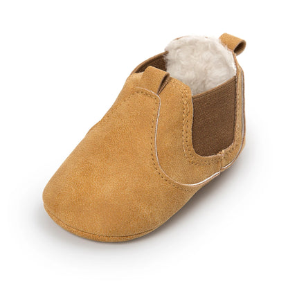 Baby Booties Vintage Anti-slip Sole Winter Warm Baby Boys Girls Shoes Snow Booties First Walkers Infant Shoes