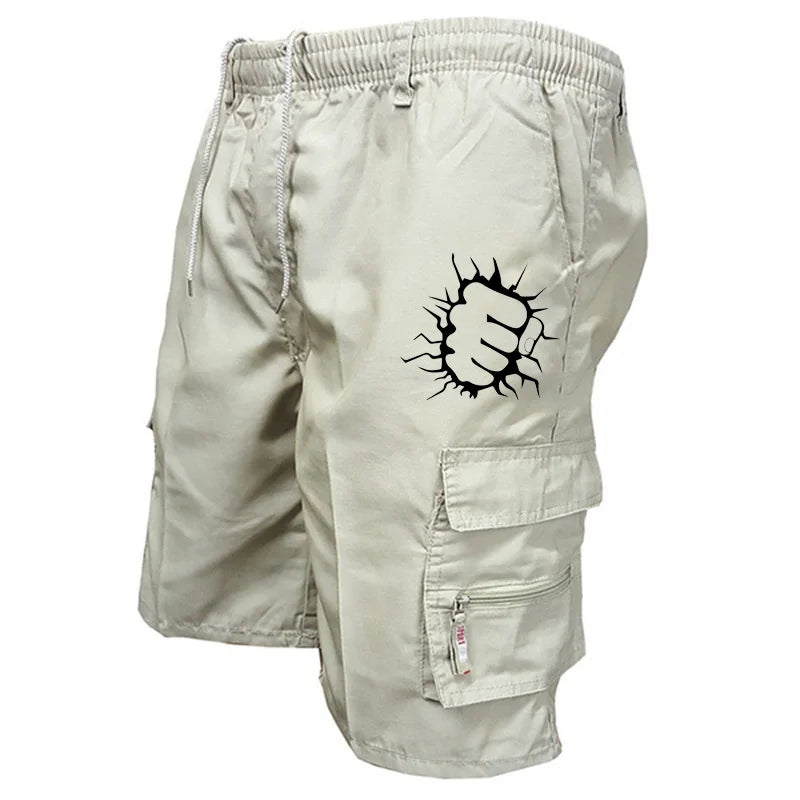 Men's Cargo Shorts Casual Printed Jogging Shorts Loose Work Casual Shorts Cargo Shorts