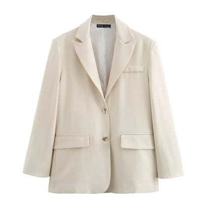 Women's Loose Blazer Women's Coat Spring New Casual Simple Blazer Office Women's Casual Blazer Coat