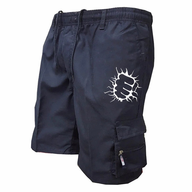 Men's Cargo Shorts Casual Printed Jogging Shorts Loose Work Casual Shorts Cargo Shorts