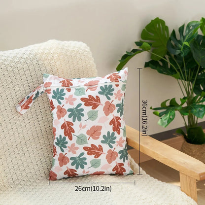 PUL Wetbag For Baby Diapers Nappies Reusable Waterproof Diaper Bag 28cmx36cm