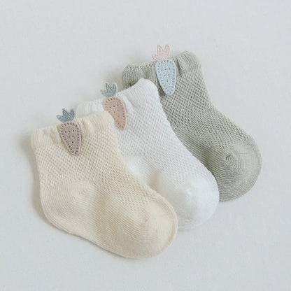 3Pairs/lot Mesh Infant Baby Socks Spring Summer Baby Socks for Girls Cotton Newborn Baby Socks Toddler Baby Boys Accessories