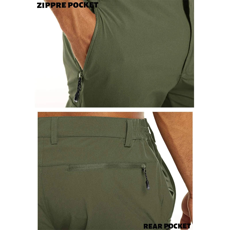 MAGCOMSEN Men's Quick Dry Cargo Shorts Summer Hiking Fishing Shorts Multi-pockets Cargo Shorts