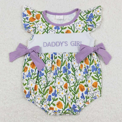 Hot Sale Infant Baby Girls Rompers Duck Flutter Sleeve Rompers Boutique Kids Clothes Sibling Onesie Toddler Girls Bubble Rompers