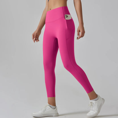 Women Leggings With Pockets Yoga Pants Gym Leggings Sport Women Fitness High Waist Female Legging Tummy Control Running Training