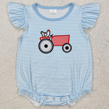 Boutique Infant Baby Girls Rompers Embroidery Camo Ducks Rompers Toddler Boys Rompers Sibling Girls Clothing Wholesale Jumpsuits