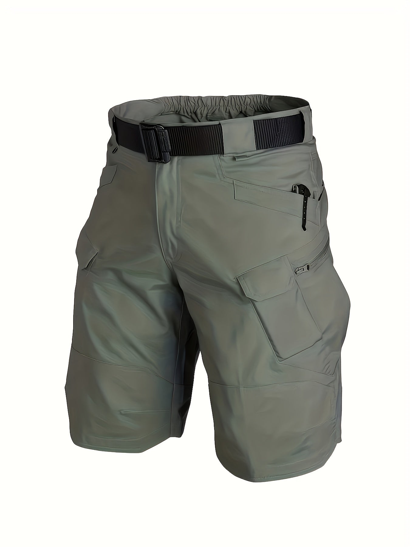 Men's Summer Cargo Shorts Quick Dry Men's Tactical Shorts Solid Multi-Pockets Workout Short Pants