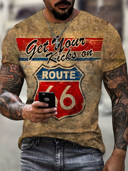 Motorcycle rider 3D digital pattern printed T-shirt, casual street style T-shirt, short-sleeved comfortable pullover, suitable for men's summer clothing