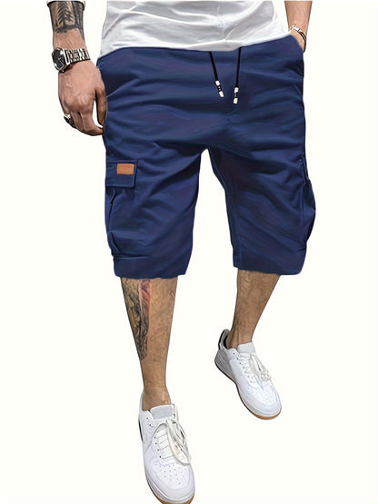 [6 Pockets Waterproof Cargo Shorts] Men's Classic Cargo Shorts, Waterproof Hiking Shorts Loose Fit Cargo Short with 6 Pockets