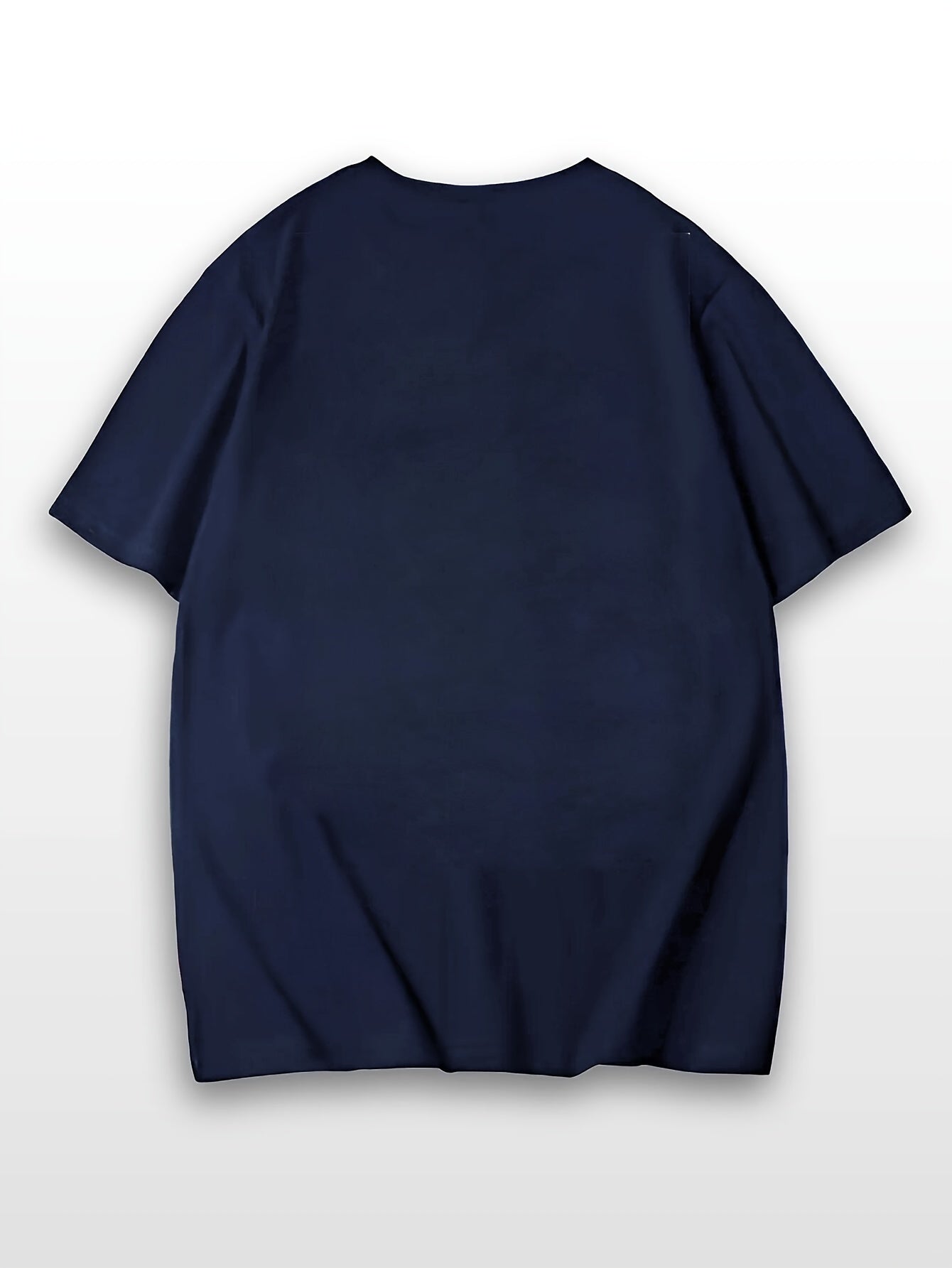 Flower printed T-shirt for men's casual style, summer and autumn micro elastic round neck T-shirt