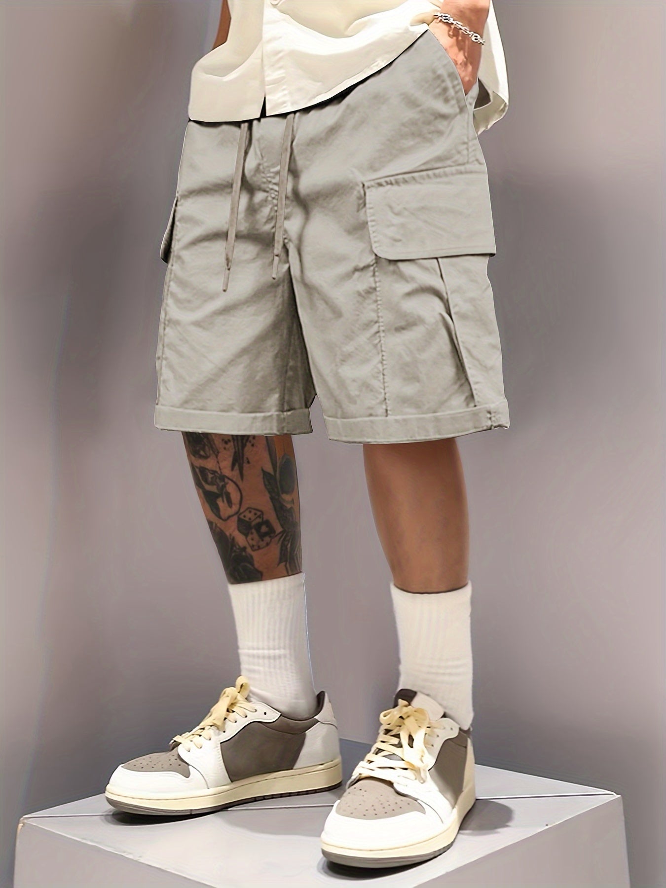 Summer Cargo Shorts - Adjustable Drawstring, Ultra-Casual, Soft, and Breathable Fabric - Perfect for Outdoor Sports, Hiking, Camping, and Beach Trips, Ideal for Men Who Want Comfort and Style