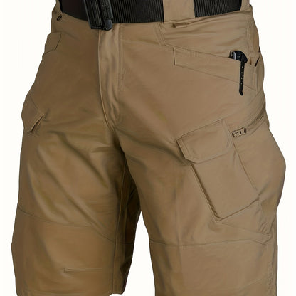 Men's Summer Cargo Shorts Quick Dry Men's Tactical Shorts Solid Multi-Pockets Workout Short Pants