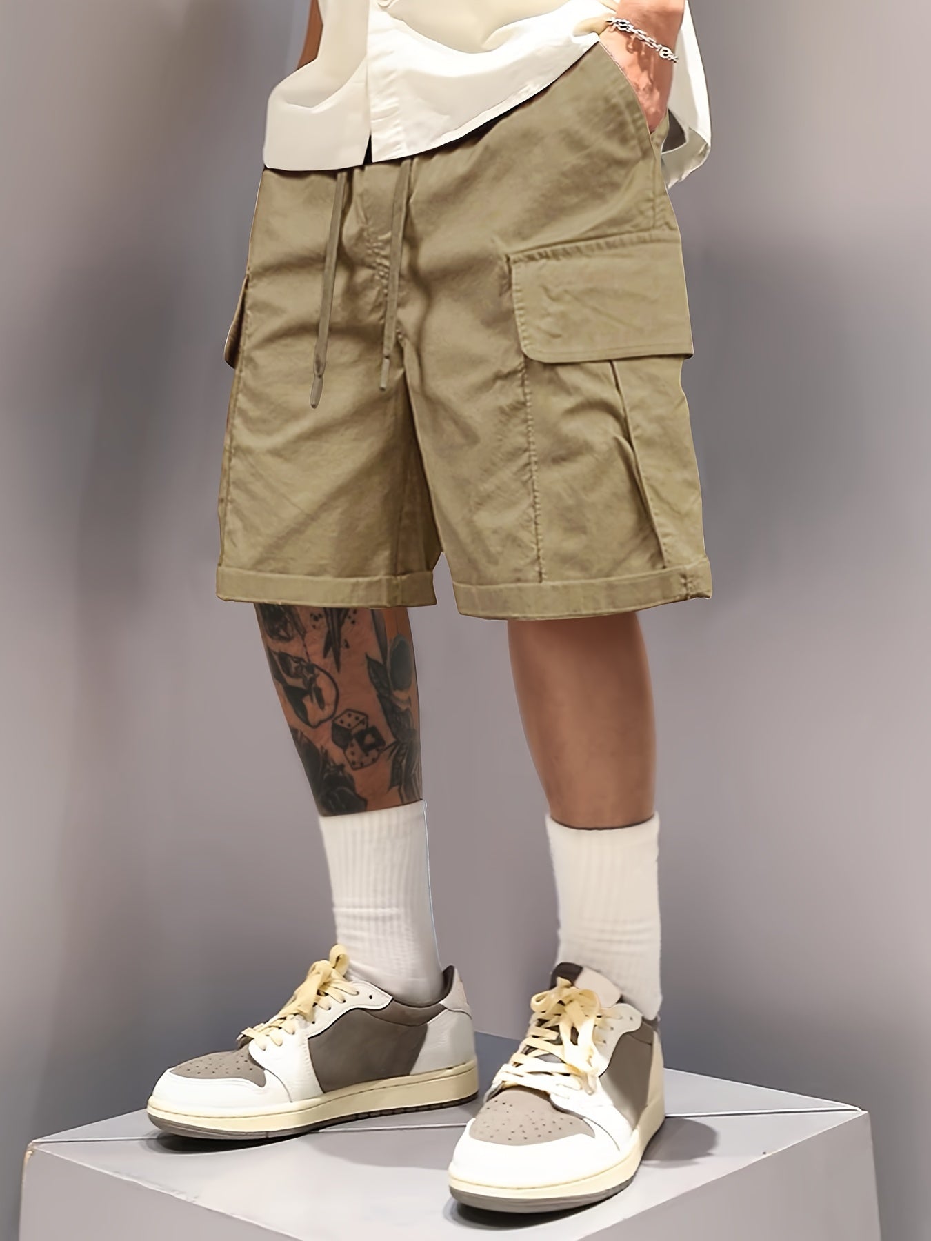Summer Cargo Shorts - Adjustable Drawstring, Ultra-Casual, Soft, and Breathable Fabric - Perfect for Outdoor Sports, Hiking, Camping, and Beach Trips, Ideal for Men Who Want Comfort and Style