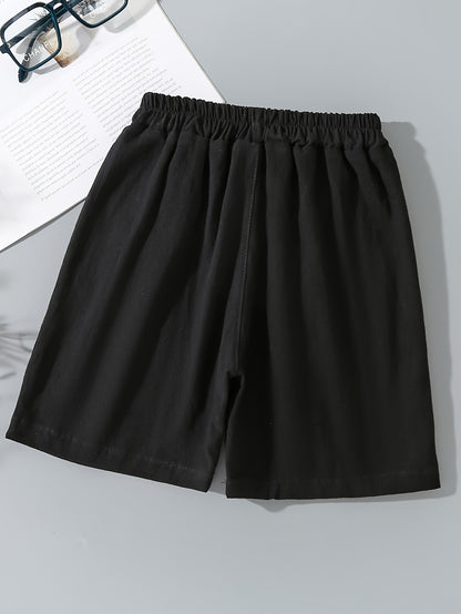 3-Pack Boys Summer Shorts, Thin Cotton Casual Cargo Shorts, Mid-Length, Versatile For Boys