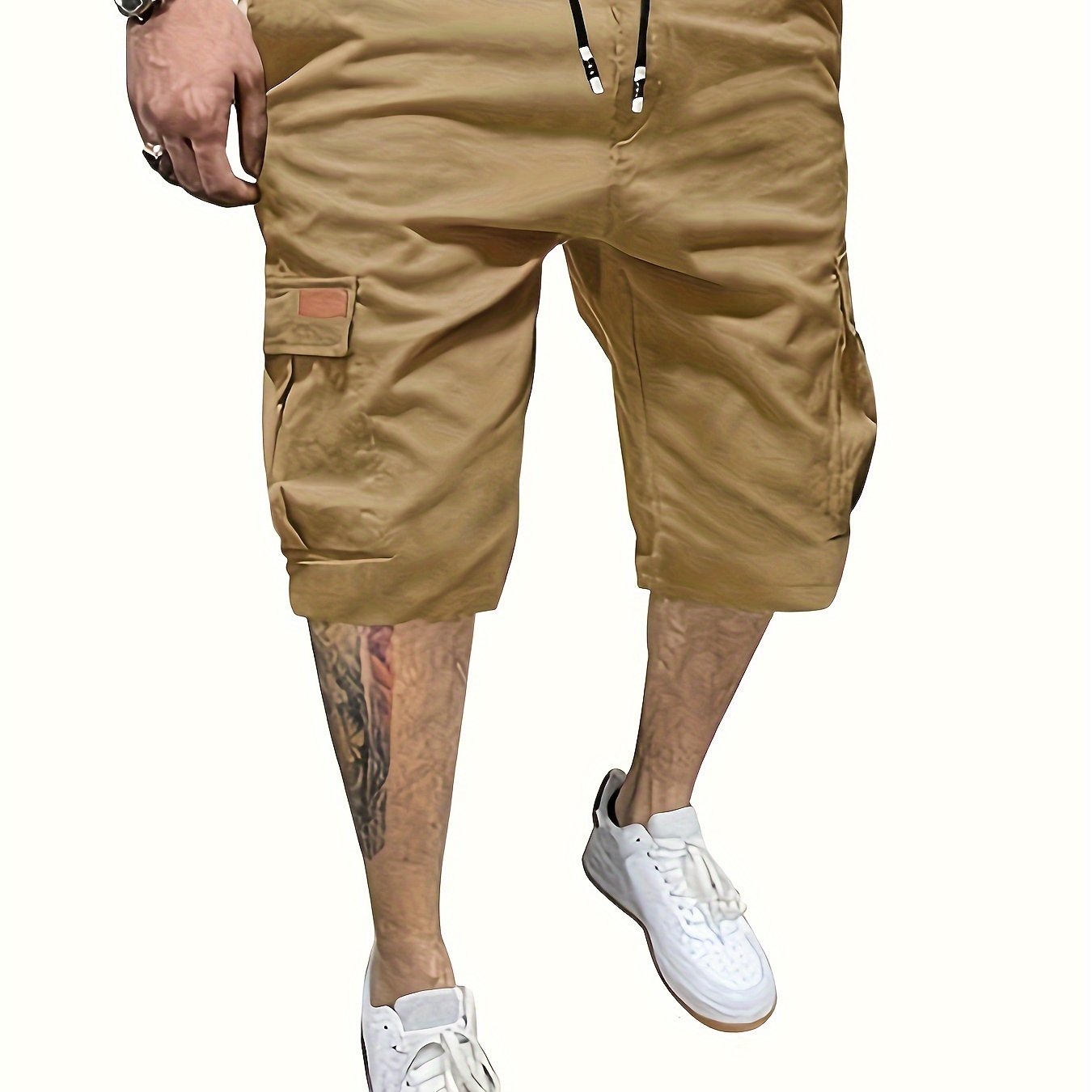 [6 Pockets Waterproof Cargo Shorts] Men's Classic Cargo Shorts, Waterproof Hiking Shorts Loose Fit Cargo Short with 6 Pockets